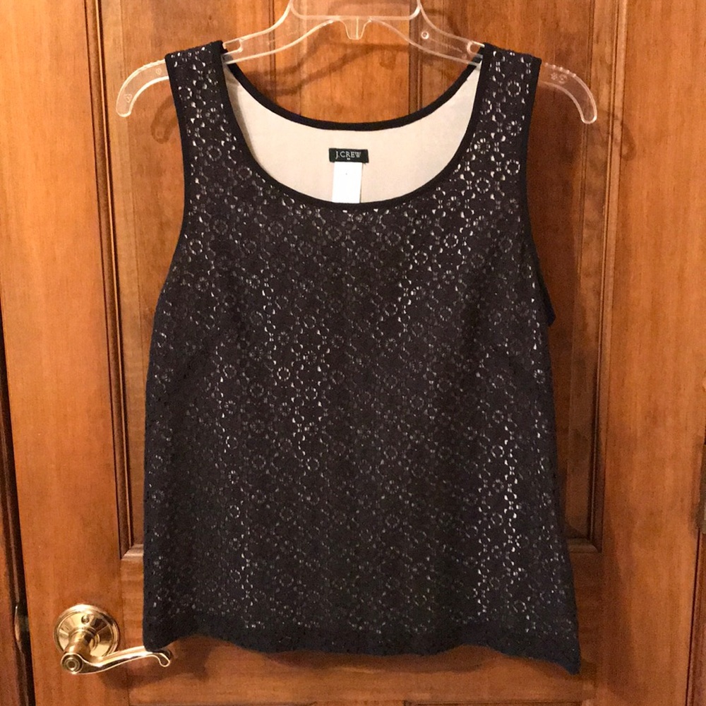 Black and cream jcrew blouse